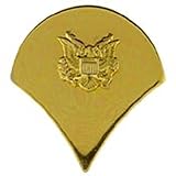 U.S. Army E4 Specialist Pin Gold Plated 1