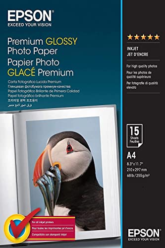 Epson Premium Glossy Photo Paper A4 15 Sheets