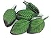 perfect2desire Fake Leaves Green Brown Rose Leaves Mulberry Paper Artificial Leaf Size#3