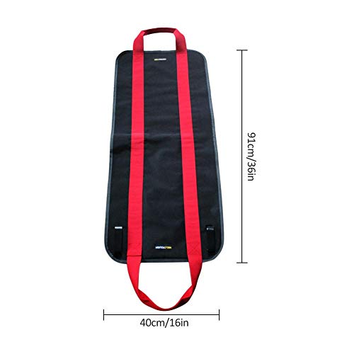 Canvas Log Carrier Bag,Portable Firewood Storage Bag Large Canvas Logging Tote Bag with Free 1 Pair Gloves - Thumbnail 7