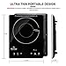 Duxtop Ultra Thin Full Glass Top Portable Sensor Touch Induction Cooktop Countertop Burner, 1500W