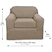 Maytex Pixel Ultra Soft Stretch 2 Piece Arm Furniture Cover, Sand Chair Slipcover, Model:4300513
