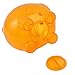 uxcell Plastic Piggy Bank Coin Money Cash Saver Savings Safe Box Clear Orange