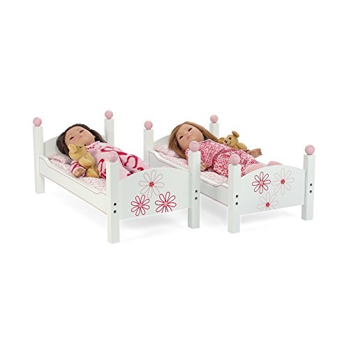 Emily Rose Doll Bunk Bed, 18 Inch Doll Furniture Mini Baby Doll