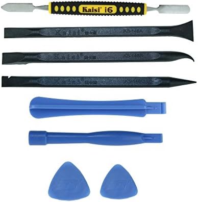 VIKINS Set of 8 Professional Opening Pry Tool Repair Kit for Laptop,LCD,CellPhone,Tablet,iPad,iPod,MP3 Player,Nylon Non-Mar Spudgers and Metal Pry Open Repair Tool