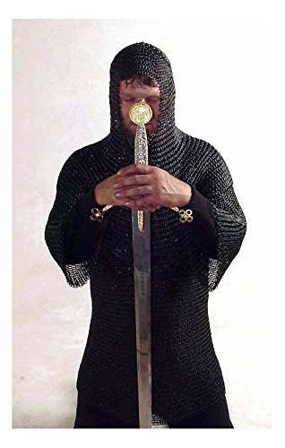 Blackened Annealed Chain Mail Shirt