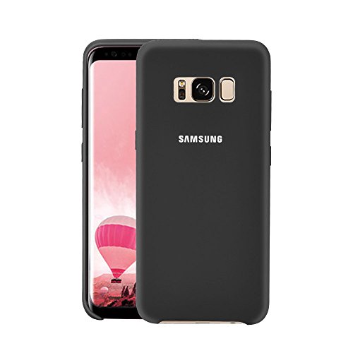 Phone Case for S8,Silicone Gel Rubber Case with Soft Microfiber Cloth Lining Cushion Protective Case for Samsu