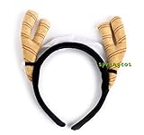 springcos Dragon Maid Cosplay Tohru Horns Headband Accessories Yellow