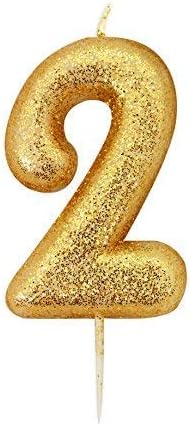 2XGold Number Candle - 2