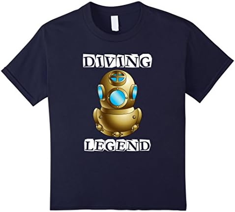 Kids Scuba Diving T Shirt Diving Legend Dive Scuba Divers Gift 10 Navy
