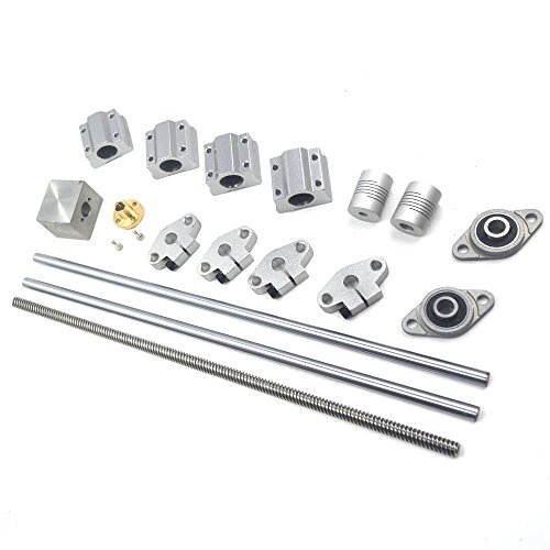 T8 Lead Screw Kit, Mergorun Vertical 2mm Lead Screw &L350mm Shaft