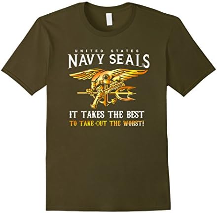 Mens Navy Seal T Shirt For Men, Women and Kids XL Olive