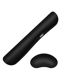 Vankey apoyo para muñecas para teclado y mouse, hecho con espuma viscoelástica para computadora y laptop