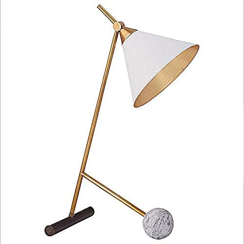 OOFAY BXD Simple Modern Nordic Marble Table Lamp,Designer Model Room Study Postmodern Light Luxury Metal Art [Energy Class A]