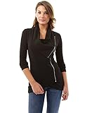 PattyBourik Women's High-low Hem Pullover Blouse