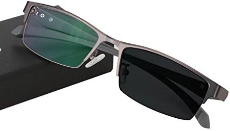 WEARKAPER Transition Photochromic Reading Glasses Men Readers Eyeglasses (1.0X, Black)