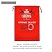 No 2 Bag Large Santa Sack Personalized for Kids Polyester Cotton Christmas Gifts Bag Santa Bag for Christmas Presents, Holiday Gifts or Decorations in 20 x 28 Inches