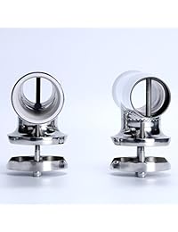 Amarine made 4 Pcs Torneo Estilo abrazadera en soporte para cañas de pescar de acero inoxidable para raíles 1   1 4" para 2"