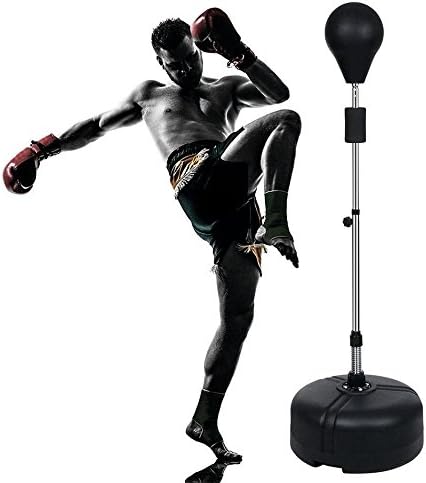 Etuoji Adjustable Standing Punching Bag, Boxing Punch Bag Reflex Punching Bag for Teenagers and Adults, Home Outdoors Training (US STOCK)