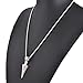 SOURBAN Men Stainless Steel Jewelry Spear Point Arrowhead Pendant Necklace