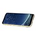 CaseHaven Galaxy S8 Case, Glitter Crystal Heart Floral Series - Slim Luxury Bling Rhinestone Clear TPU Case with Ring Stand for Samsung Galaxy S8 (2017) - Gold