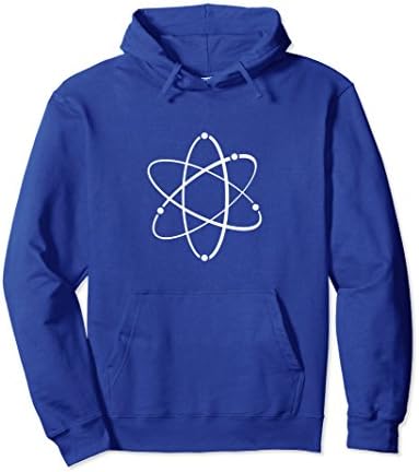 Unisex Retro Atomic Atom Symbol Hoodie XL: Royal Blue