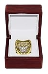 CHICAGO BULLS (Michael Jordan) 1997 NBA FINALS WORLD CHAMPIONS (Team of the Decade) Vintage Rare & Collectible High-Quality Replica NBA Basketball Championship Ring with Cherrywood Display Box