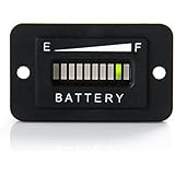 Runleader RL-BI003 48V Battery Fuel Gauge Indicator LED Battery Indicator Meter Gauge for Golf Cart,Fork Lifts, Floor Care Equipment, EZGO, Yamaha, Club Car