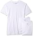 Fruit of the Loom Men's Size Big Tag-Free Undershirts, Tall Man-Crew-3 Pack, Large