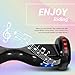 NHT Electric Hoverboard Self Balancing Scooter with Built-in Bluetooth Speaker LED Lights - Safety Certified For Adult Kids Gift (_Black)