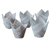 ieasysexy Tulip Standard Cupcake Liners Wrappers,2