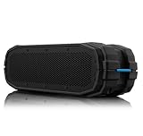 BRAVEN BRV-X Portable Wireless Bluetooth Speaker [12 Hour Playtime][Waterproof] Built-In 5200 mAh Power Bank Charger - Black