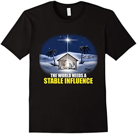 Mens The World Needs a Stable Influence Large Black