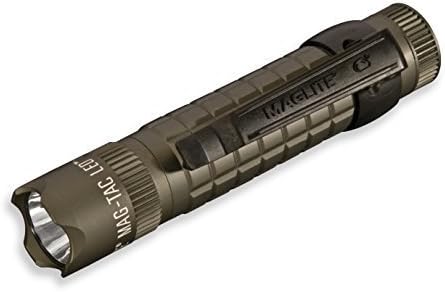 Maglite Mag-Tac LED 2-Cell CR123 Flashlight - Crowned-Bezel, Foliage Green by Gun Accessory Supply