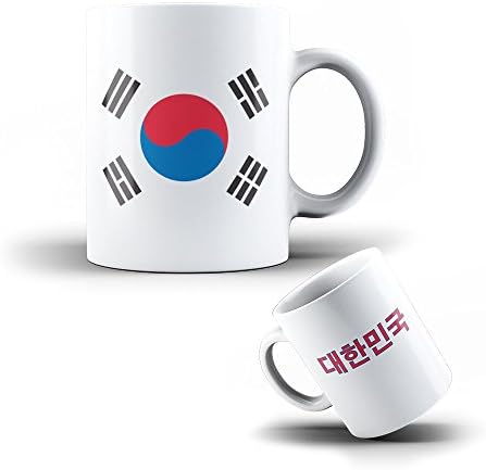 KOO Interactive - Ceramic Mug South Korea - Coffee Cup Korean Flag