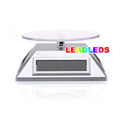 Leadleds 360° Rotating Display Stand By Solar Energy or Battery
Operation-double Power (Pack of 2)
