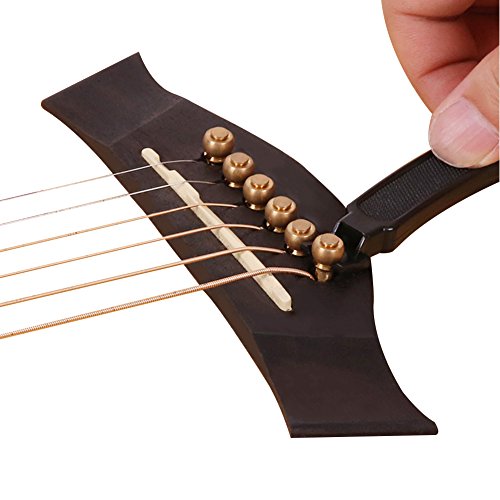 COCODE Guitar String Winder and Cutter 3 IN 1 Multifunction Bridge Pin Puller Guitar Maintenance Tool For Guitar Ukulele Stringed Instruments