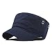 CACUSS Men's Cotton Army Cap Cadet Hat Trucker Dad Hat Military Flat Top Adjustable Classic Baseball Cap