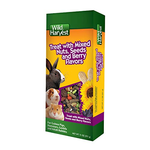 Wild Harvest Food And Unique Edible Treats for Guinea Pigs, Hamsters, Gerbils, and Adult Rabbits,Mixed Berry 'n Nut,11 ounce