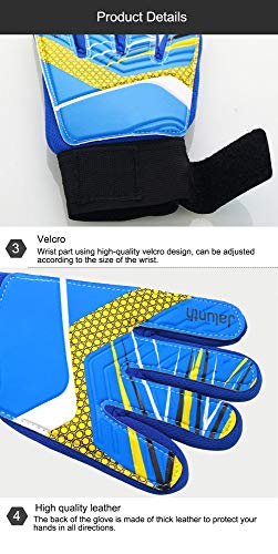 image for Jalunth Goalkeeper Goalie Soccer Gloves - Kids Football Goal Keeper Gl