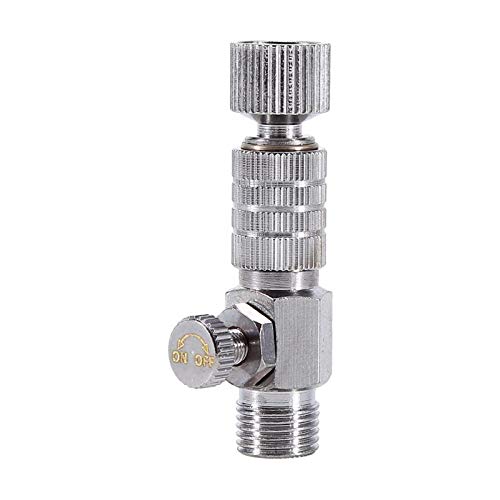 Airbrush Quick Disconnect Coupler, Air Hose Adaptor 1/8" Fitting Coupling Kit with Adjustment Control Valve for Air Compressor Airbrush Hose