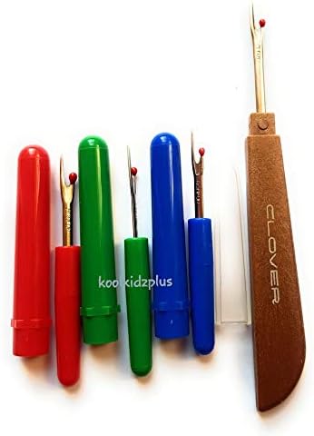 KKP Clover Set of Four Seam Ripper Stitch Un Picker, multi coloured