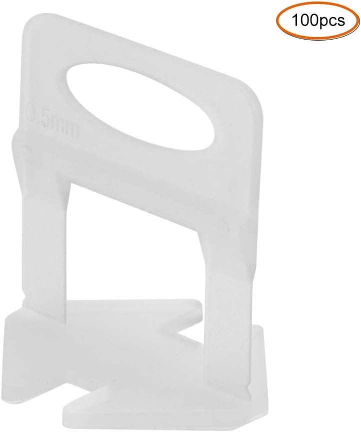 100Pcs Tile Leveling System Clips DIY Tiles Leveler Spacer Tile Leveler Base Clips 0.5mm for Ceramic Tiles and Stone - Image 3
