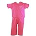 Scoots Baby Little Toddler Scrubs Doctor in Training, Light Pink, Hot, 4T
