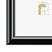 FrameStarr 24x36 Poster Frame (2 Pack, Black), Pre-Assembled Black Poster Frame 24 x 36, Sturdy Modern PVC Frame Design with MDF Backer Board for Wall Mounting
