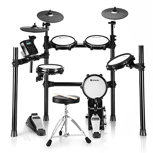 Vangoa Electric Drum Set, 8 Piece Electronic Drum Kit for Adult
