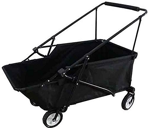 Impact Canopy Folding Utility Wagon, Collapsible, All Terrain, Beach, Momentum, Black