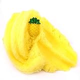 Sunool Fruit Pineapple Cloud Slime, Fluffy Floam Slime Putty Stress Relief and Scented Sludge Toy(120ml)