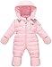 WESIDOM Newborn Baby Toddler Girls Boys Snowsuit Hooded Winter Romper Jumpsuit Coat Pink