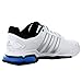 adidas Men's Barricade Club Tennis Shoes, White/Metallic Silver/Black, 9.5 M US